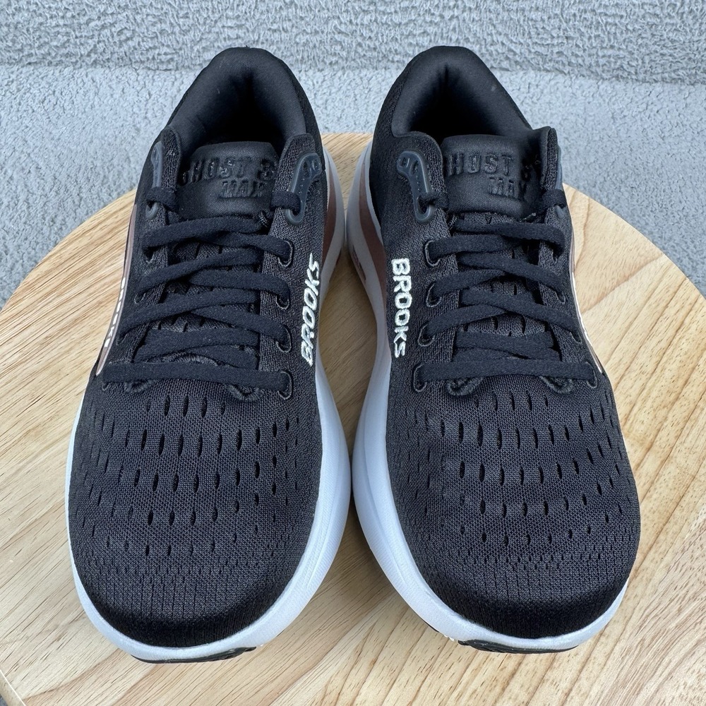 Brooks Ghost Max 3 Shoes Womens Size 8 D Wide Black Rose Road Running 6mm Drop - Picture 3 of 13